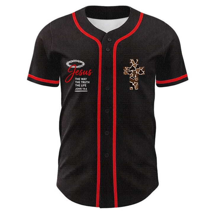 Christianartworkshop Maglia da baseball unisex con stampa leopardata e croce "Posso fare ogni cosa in Cristo" - image 8