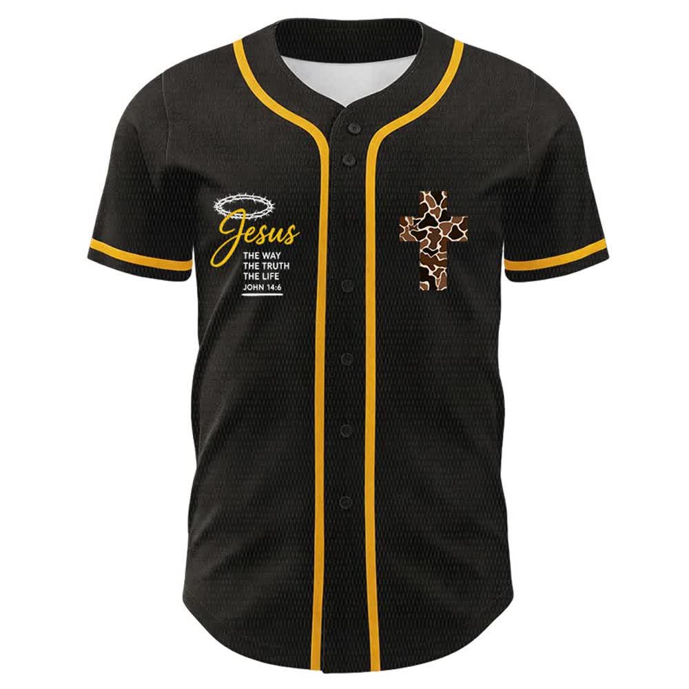 Christianartworkshop Maglia da baseball unisex con stampa leopardata e croce "Posso fare ogni cosa in Cristo" - image 2