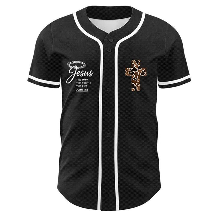 Christianartworkshop Maglia da baseball unisex con stampa leopardata e croce "Posso fare ogni cosa in Cristo" - image 5