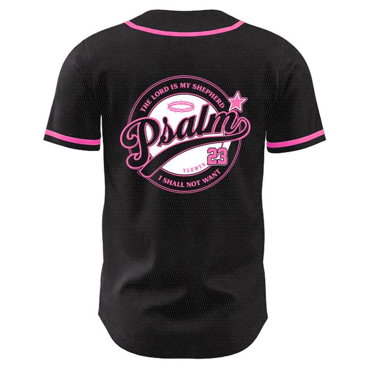 Christianartworkshop Salmo 23 Il Signore è il mio pastore Maglia da baseball unisex - image 1