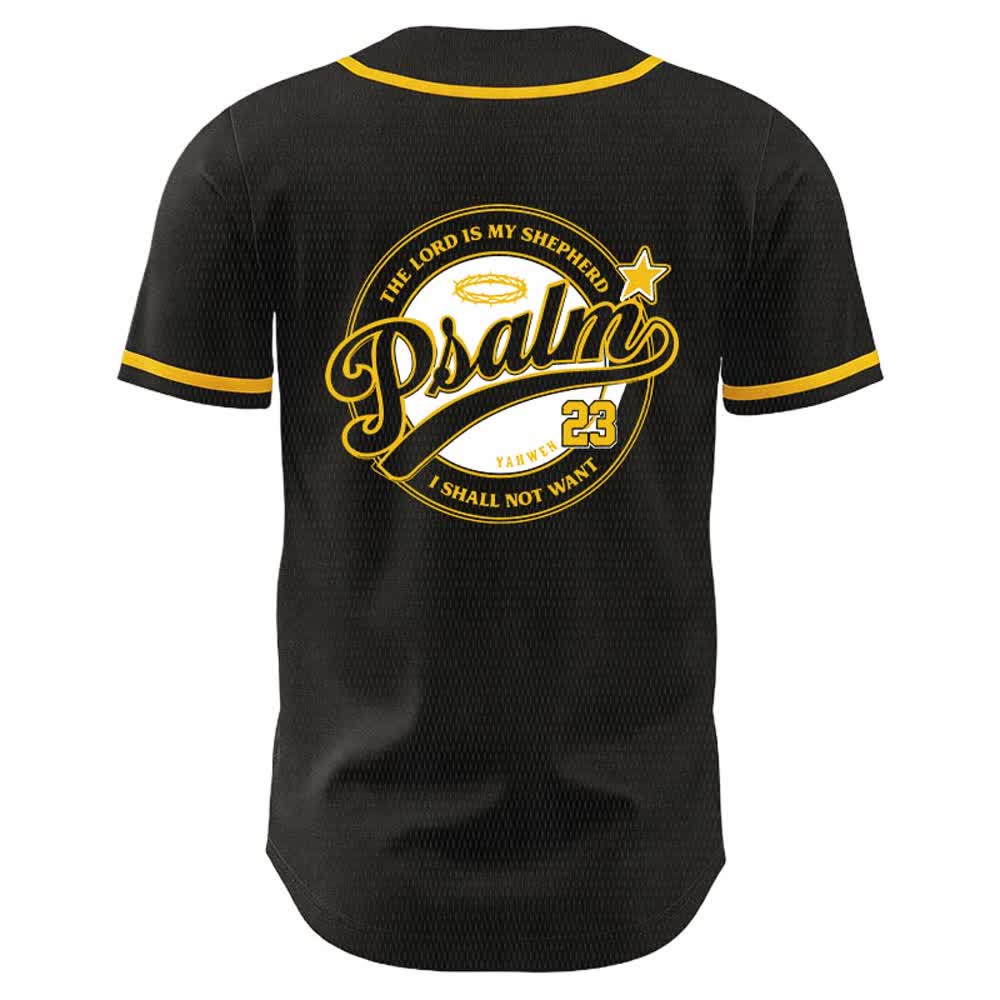 Christianartworkshop Salmo 23 Il Signore è il mio pastore Maglia da baseball unisex - image 7