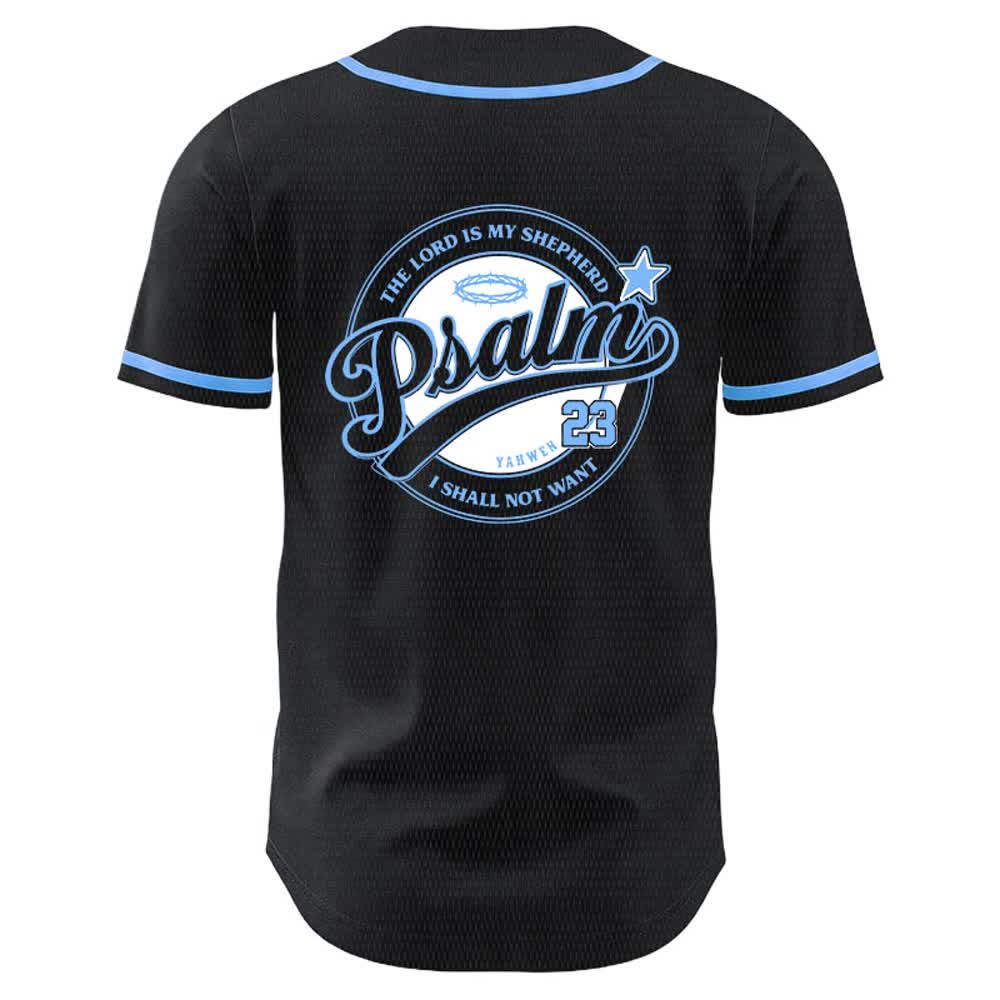Christianartworkshop Salmo 23 Il Signore è il mio pastore Maglia da baseball unisex - image 4