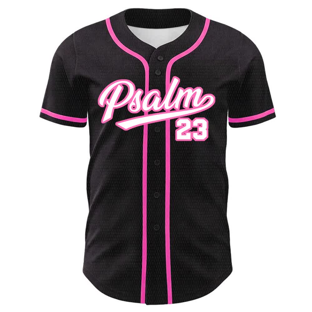 Christianartworkshop Salmo 23 Il Signore è il mio pastore Maglia da baseball unisex - image 2
