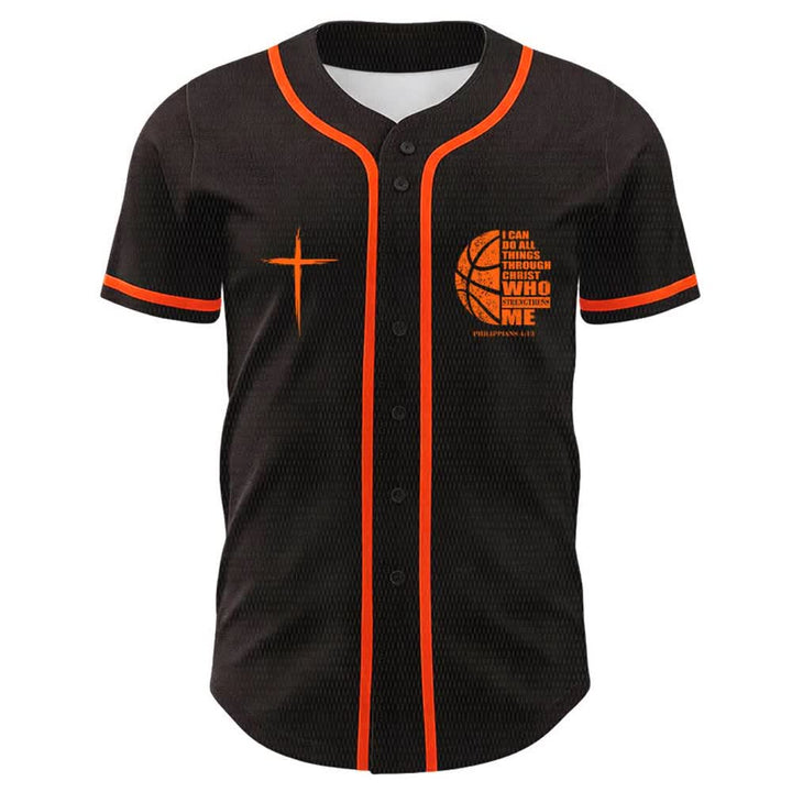 Christianartworkshop Basket Maglia da baseball unisex "Posso fare ogni cosa attraverso Cristo" - image 17
