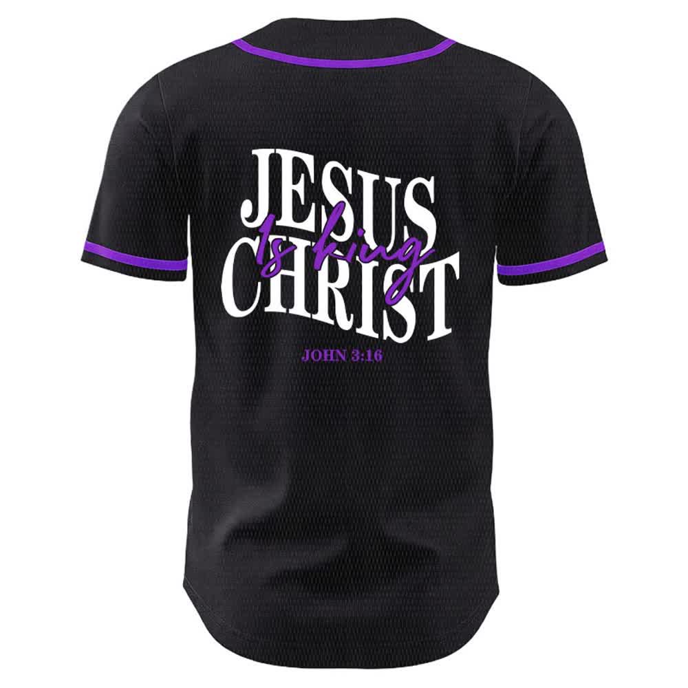 Christianartworkshop Gesù è Re Giovanni 3:16 Maglia da baseball unisex - image 22