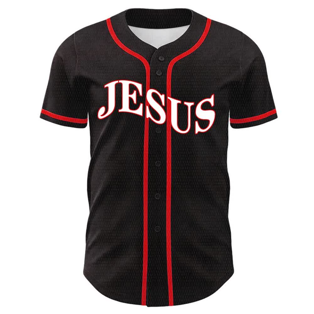 Christianartworkshop Gesù è Re Giovanni 3:16 Maglia da baseball unisex - image 14