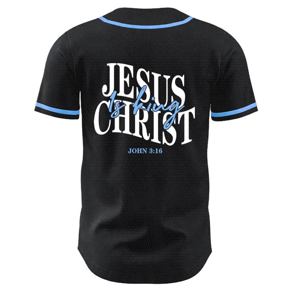 Christianartworkshop Gesù è Re Giovanni 3:16 Maglia da baseball unisex - image 10