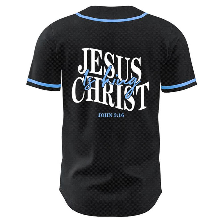 Christianartworkshop Gesù è Re Giovanni 3:16 Maglia da baseball unisex - image 10