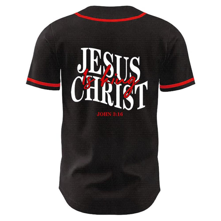 Christianartworkshop Gesù è Re Giovanni 3:16 Maglia da baseball unisex - image 13