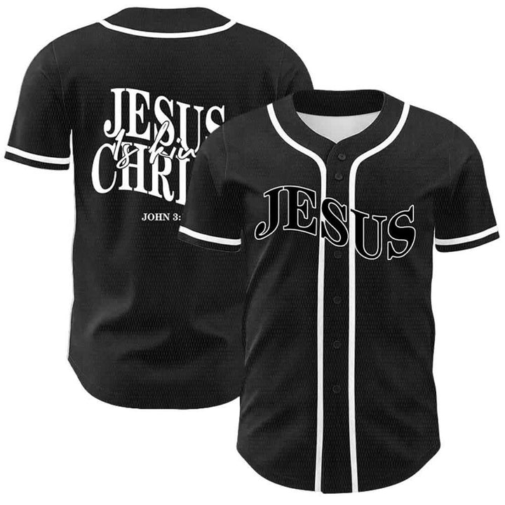 Christianartworkshop Gesù è Re Giovanni 3:16 Maglia da baseball unisex - Bianco - 5XL - image 3