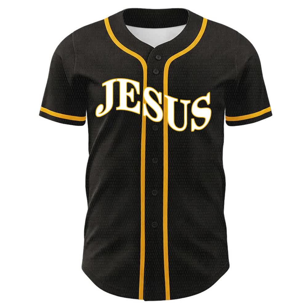 Christianartworkshop Gesù è Re Giovanni 3:16 Maglia da baseball unisex - image 2