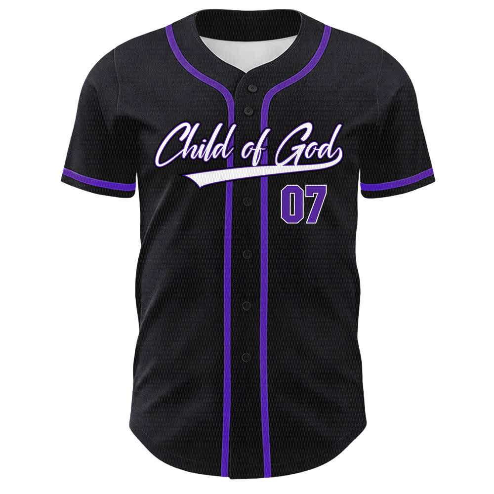 Christianartworkshop Maglia da baseball unisex Child Of God numero 07 - image 23