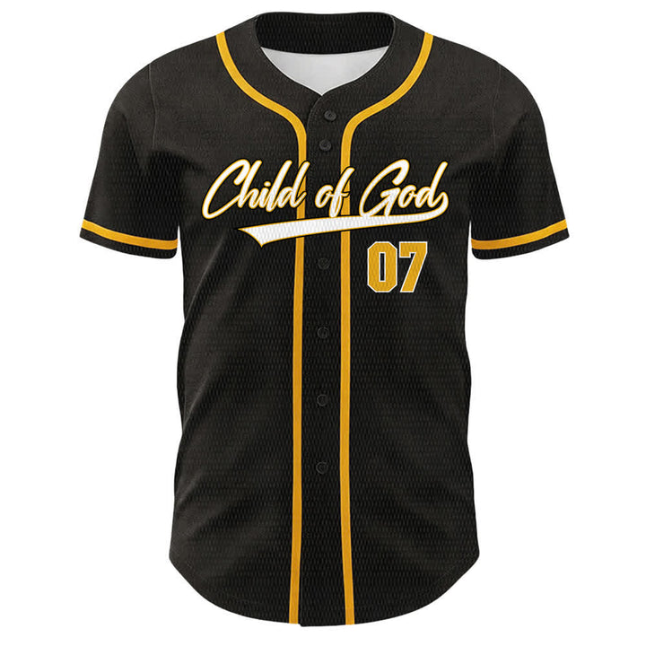 Christianartworkshop Maglia da baseball unisex Child Of God numero 07 - image 2