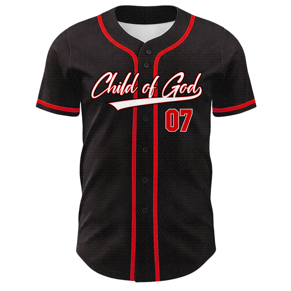 Christianartworkshop Maglia da baseball unisex Child Of God numero 07 - image 14