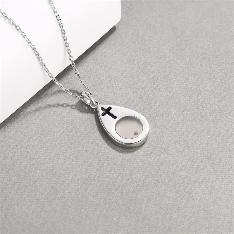 Christianartworkshop Collana con ciondolo a forma di goccia e seme di senape con simbolo della fede: emblema di una speranza forte e gentile - image 3