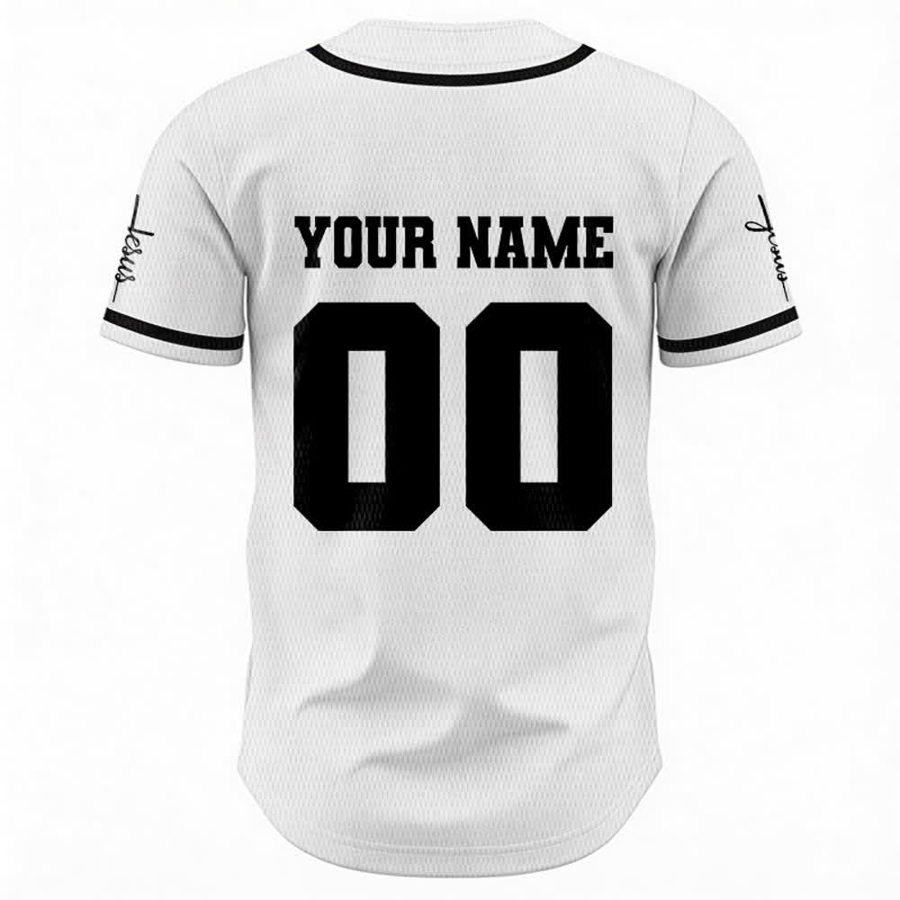 Christianartworkshop Maglia da baseball unisex personalizzata con Gesù Classico Abbigliamento Sportivo Personalizzato - image 11