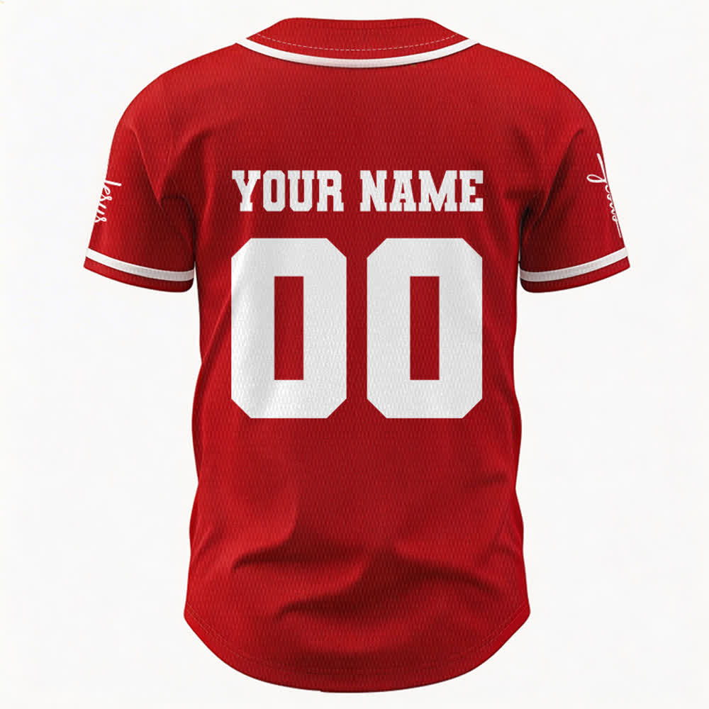 Christianartworkshop Maglia da baseball unisex personalizzata con Gesù Classico Abbigliamento Sportivo Personalizzato - image 19