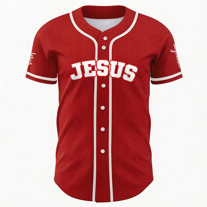 Christianartworkshop Maglia da baseball unisex personalizzata con Gesù Classico Abbigliamento Sportivo Personalizzato - image 18