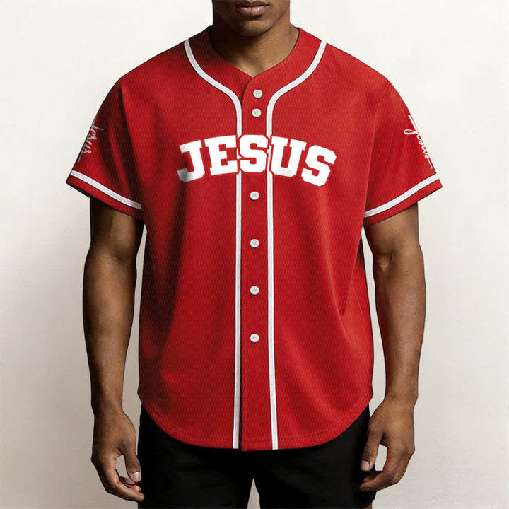 Christianartworkshop Maglia da baseball unisex personalizzata con Gesù Classico Abbigliamento Sportivo Personalizzato - image 22