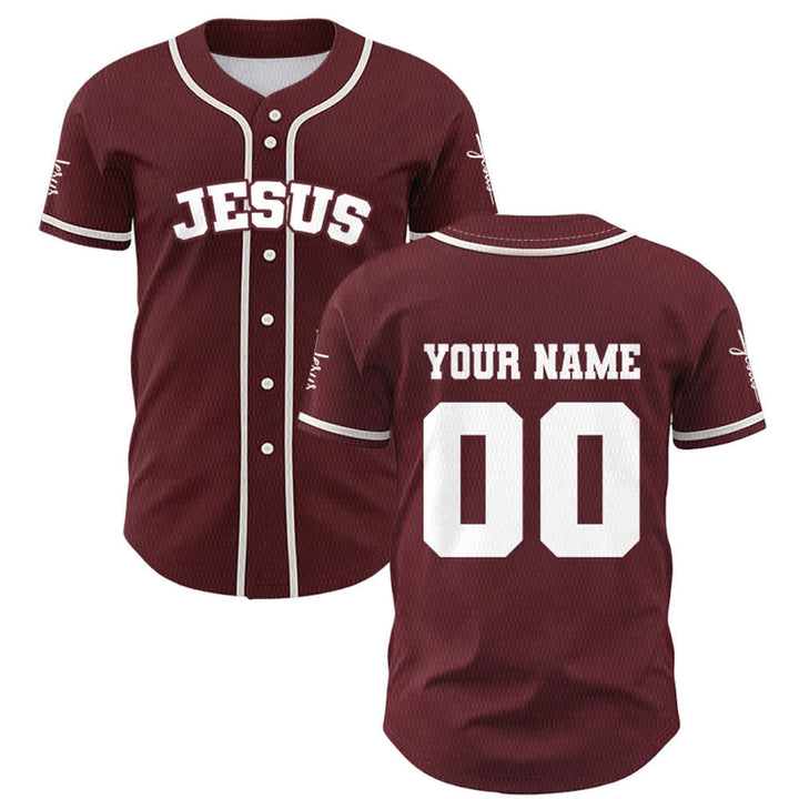 Christianartworkshop Maglia da baseball unisex personalizzata con Gesù Classico Abbigliamento Sportivo Personalizzato - image 25