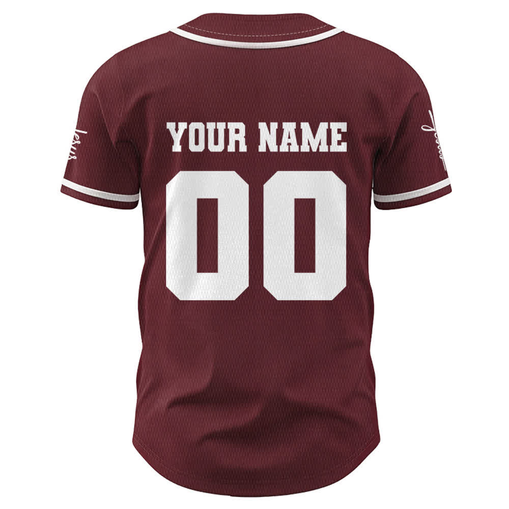 Christianartworkshop Maglia da baseball unisex personalizzata con Gesù Classico Abbigliamento Sportivo Personalizzato - image 27
