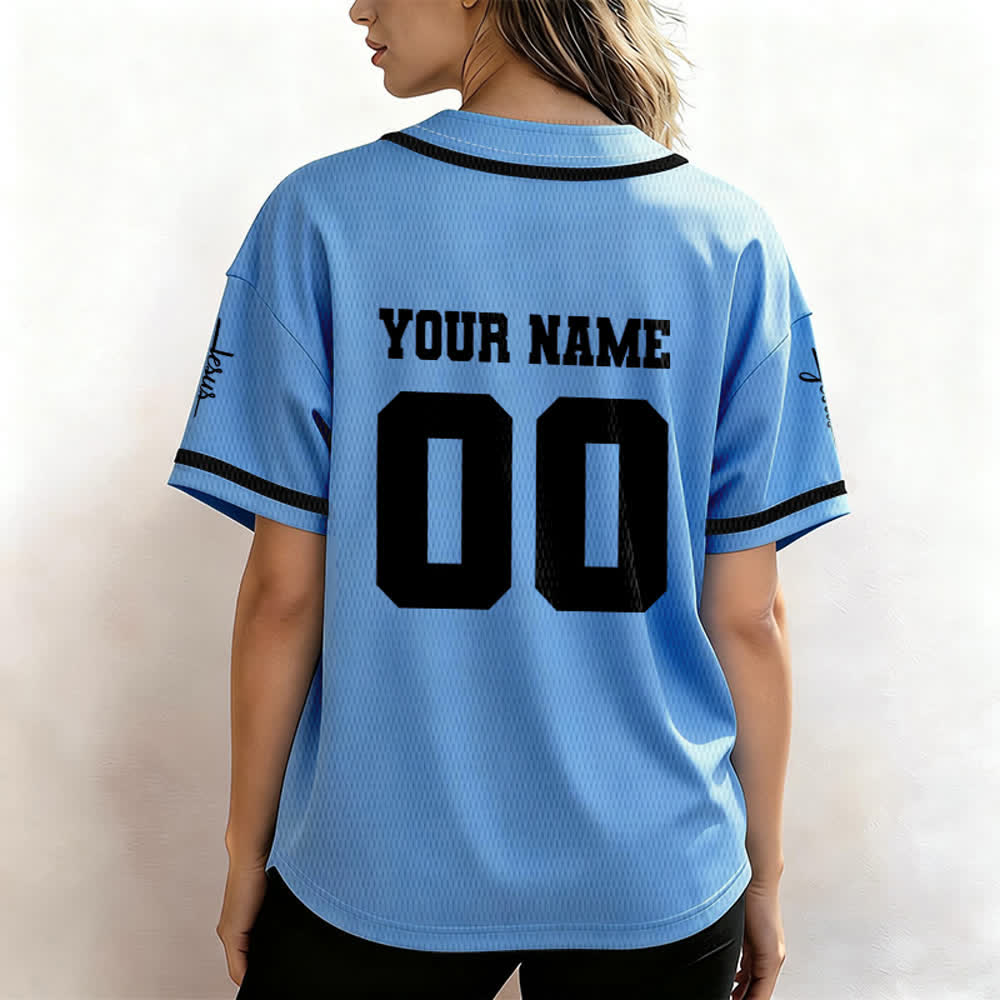 Christianartworkshop Maglia da baseball unisex personalizzata con Gesù Classico Abbigliamento Sportivo Personalizzato - image 39