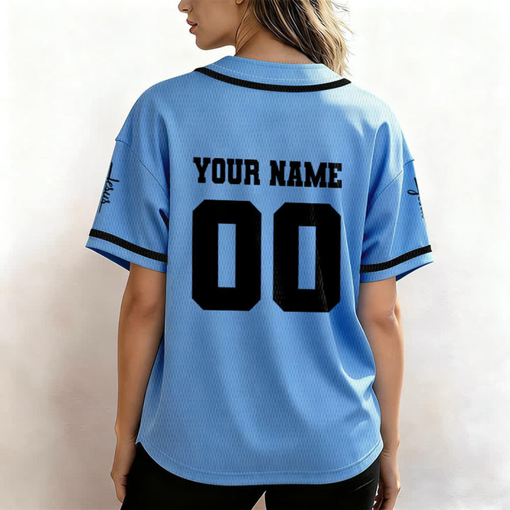 Christianartworkshop Maglia da baseball unisex personalizzata con Gesù Classico Abbigliamento Sportivo Personalizzato - image 39
