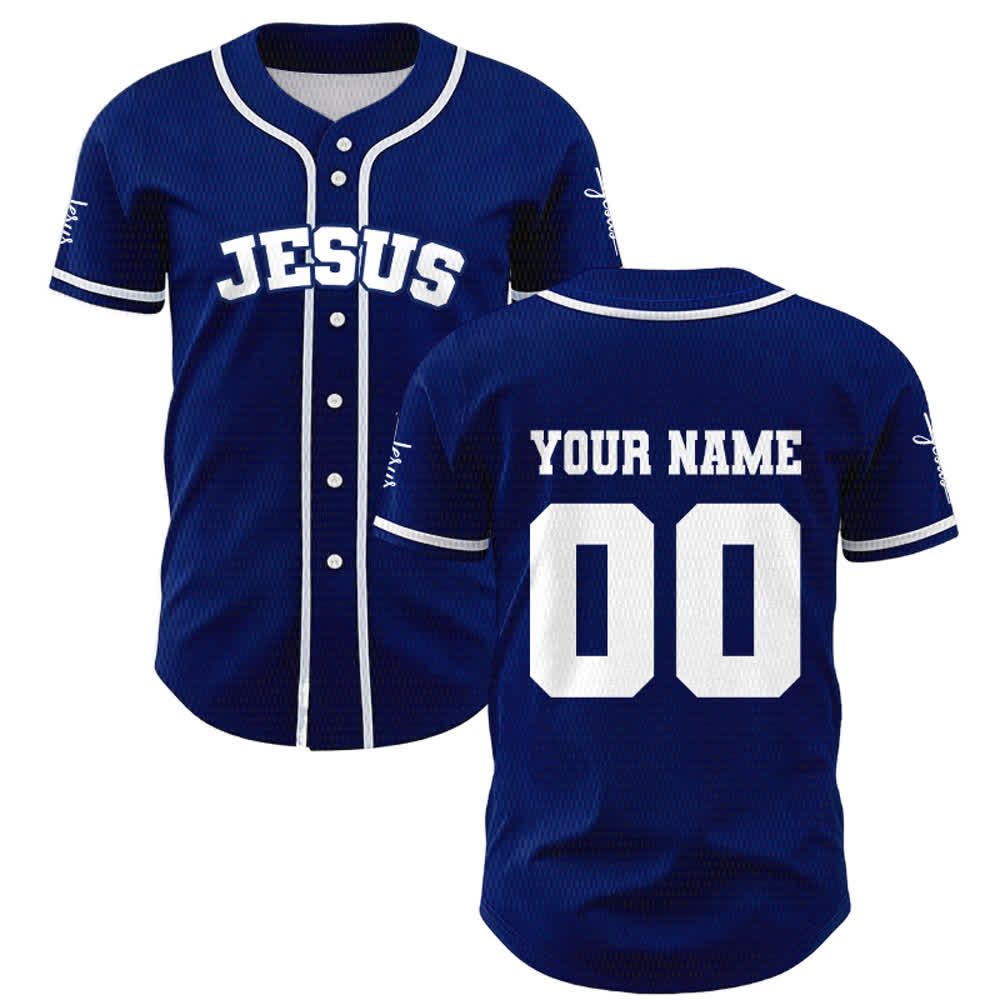 Christianartworkshop Maglia da baseball unisex personalizzata con Gesù Classico Abbigliamento Sportivo Personalizzato - image 41