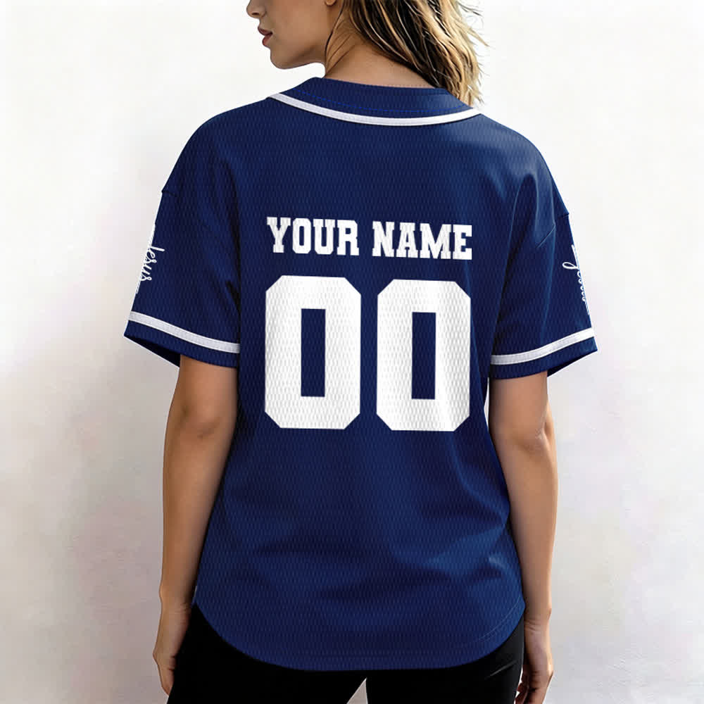 Christianartworkshop Maglia da baseball unisex personalizzata con Gesù Classico Abbigliamento Sportivo Personalizzato - image 47