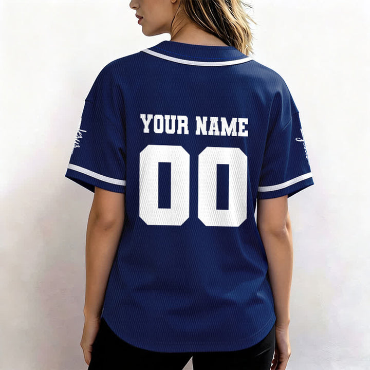 Christianartworkshop Maglia da baseball unisex personalizzata con Gesù Classico Abbigliamento Sportivo Personalizzato - image 47