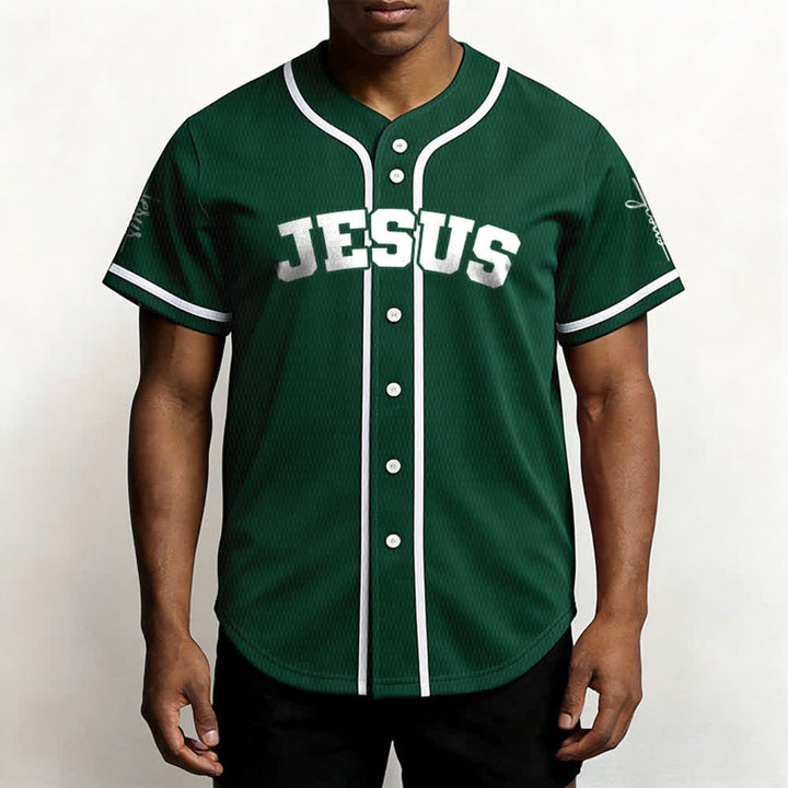 Christianartworkshop Maglia da baseball unisex personalizzata con Gesù Classico Abbigliamento Sportivo Personalizzato - image 52
