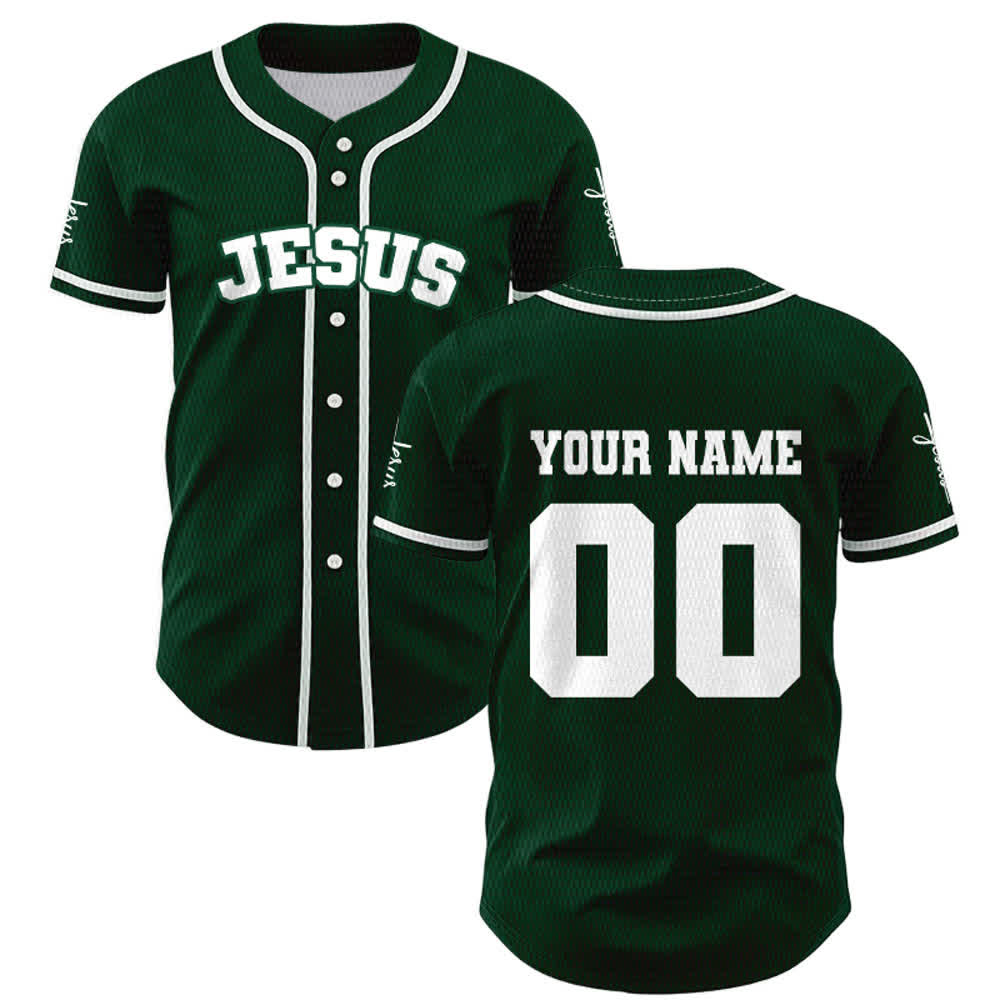 Christianartworkshop Maglia da baseball unisex personalizzata con Gesù Classico Abbigliamento Sportivo Personalizzato - image 49