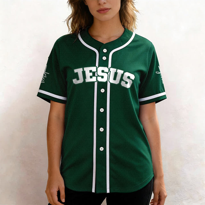Christianartworkshop Maglia da baseball unisex personalizzata con Gesù Classico Abbigliamento Sportivo Personalizzato - image 54
