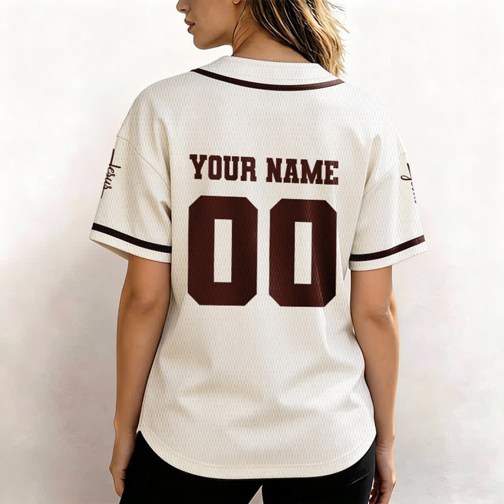 Christianartworkshop Maglia da baseball unisex personalizzata con Gesù Classico Abbigliamento Sportivo Personalizzato - image 63