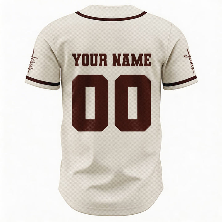 Christianartworkshop Maglia da baseball unisex personalizzata con Gesù Classico Abbigliamento Sportivo Personalizzato - image 59