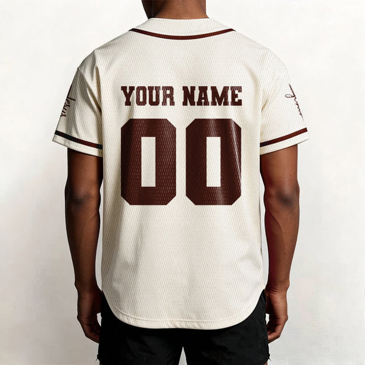Christianartworkshop Maglia da baseball unisex personalizzata con Gesù Classico Abbigliamento Sportivo Personalizzato - image 61