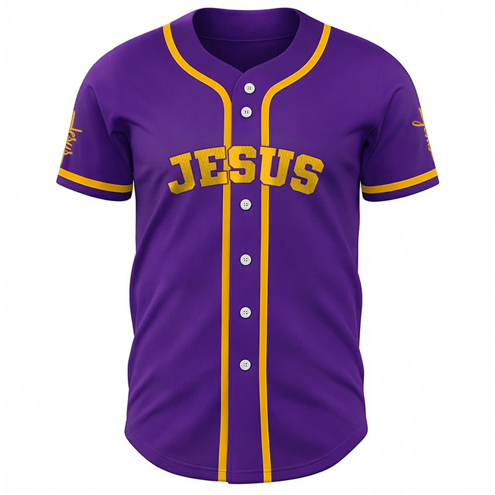 Christianartworkshop Maglia da baseball unisex personalizzata con Gesù Classico Abbigliamento Sportivo Personalizzato - image 66