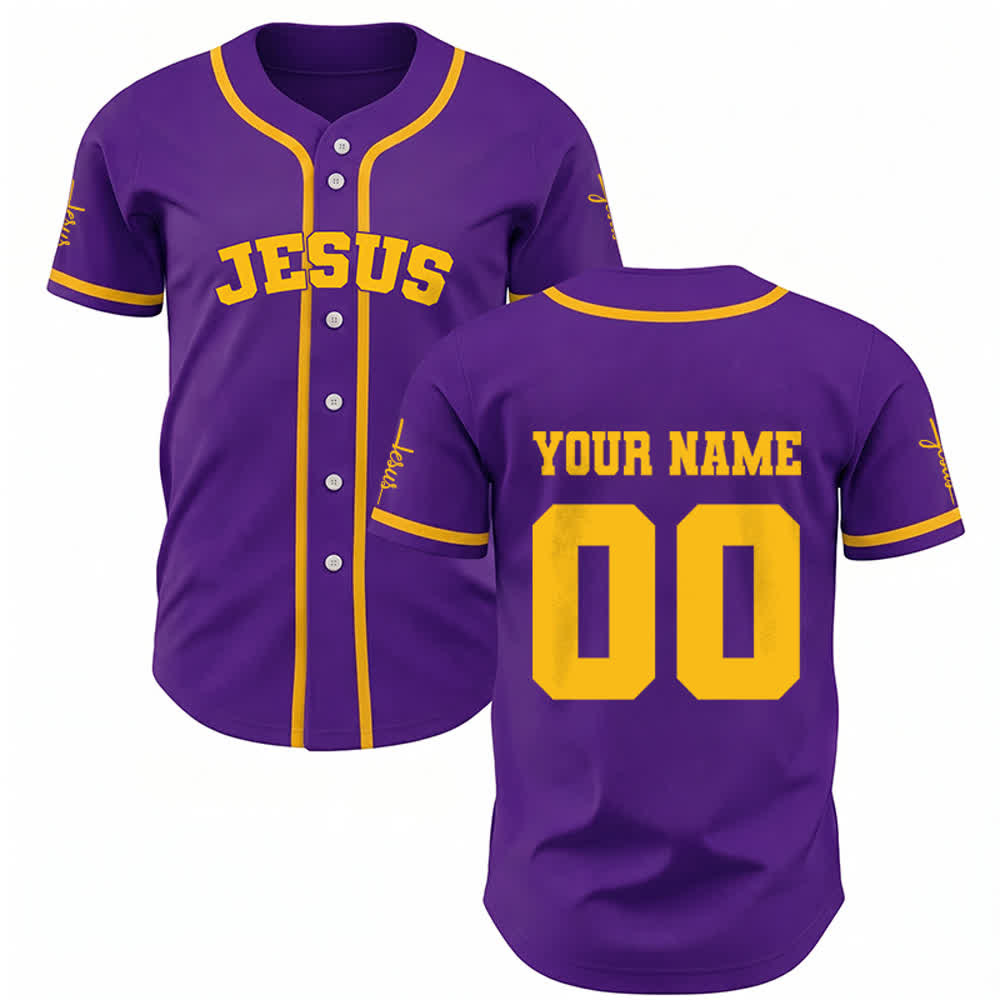 Christianartworkshop Maglia da baseball unisex personalizzata con Gesù Classico Abbigliamento Sportivo Personalizzato - image 65