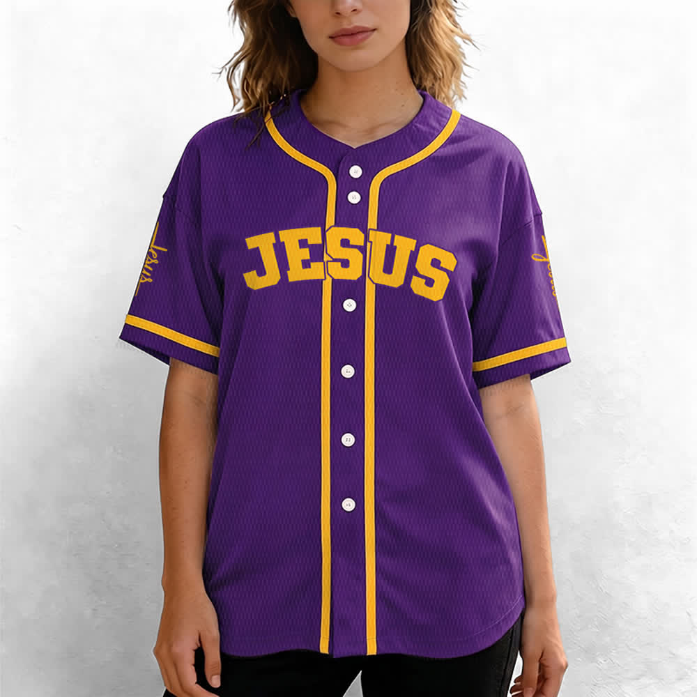 Christianartworkshop Maglia da baseball unisex personalizzata con Gesù Classico Abbigliamento Sportivo Personalizzato - image 68