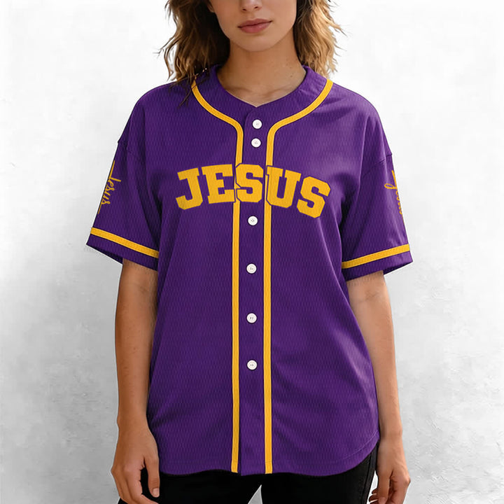 Christianartworkshop Maglia da baseball unisex personalizzata con Gesù Classico Abbigliamento Sportivo Personalizzato - image 68