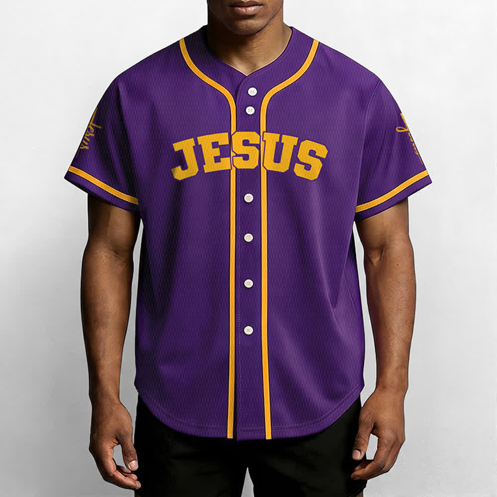 Christianartworkshop Maglia da baseball unisex personalizzata con Gesù Classico Abbigliamento Sportivo Personalizzato - image 70
