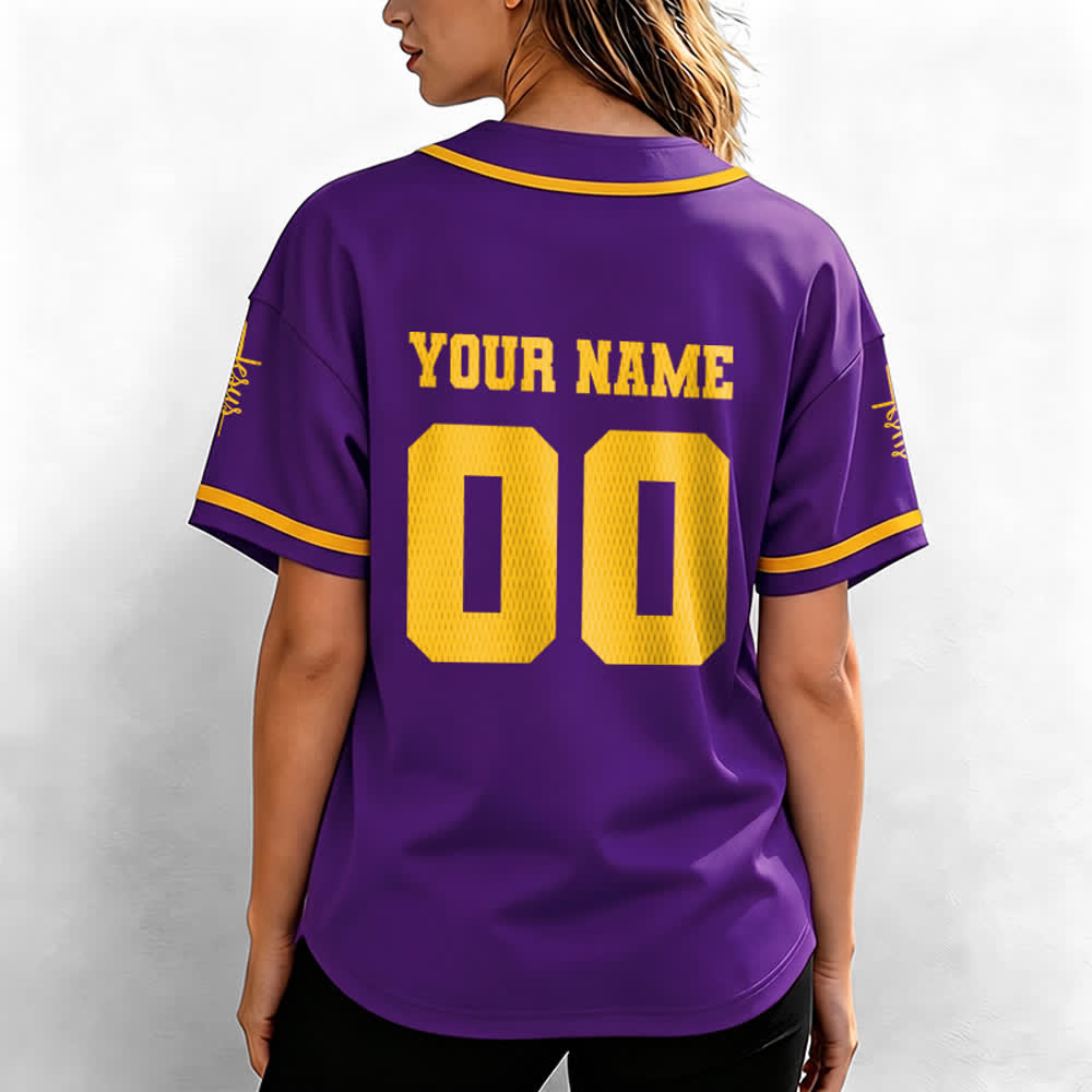 Christianartworkshop Maglia da baseball unisex personalizzata con Gesù Classico Abbigliamento Sportivo Personalizzato - image 69