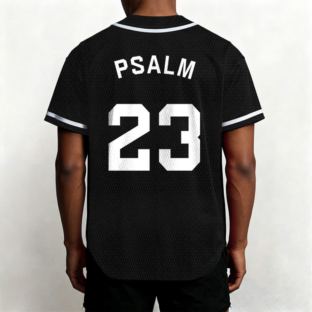 Maglia da baseball unisex Christianartworkshop in stile retrò sportivo con il Salmo 23 - image 18