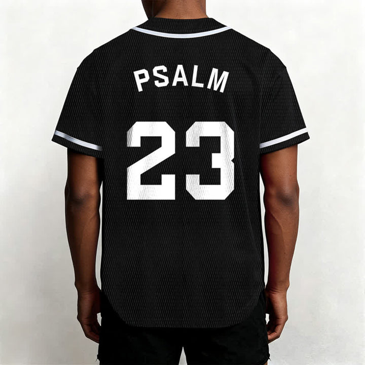 Maglia da baseball unisex Christianartworkshop in stile retrò sportivo con il Salmo 23 - image 18