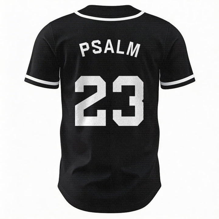 Maglia da baseball unisex Christianartworkshop in stile retrò sportivo con il Salmo 23 - image 16