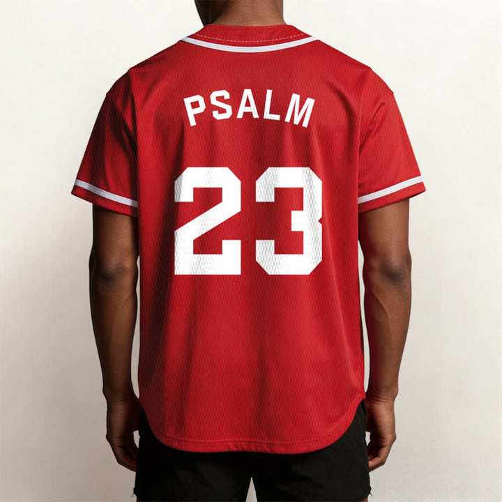 Maglia da baseball unisex Christianartworkshop in stile retrò sportivo con il Salmo 23 - image 27