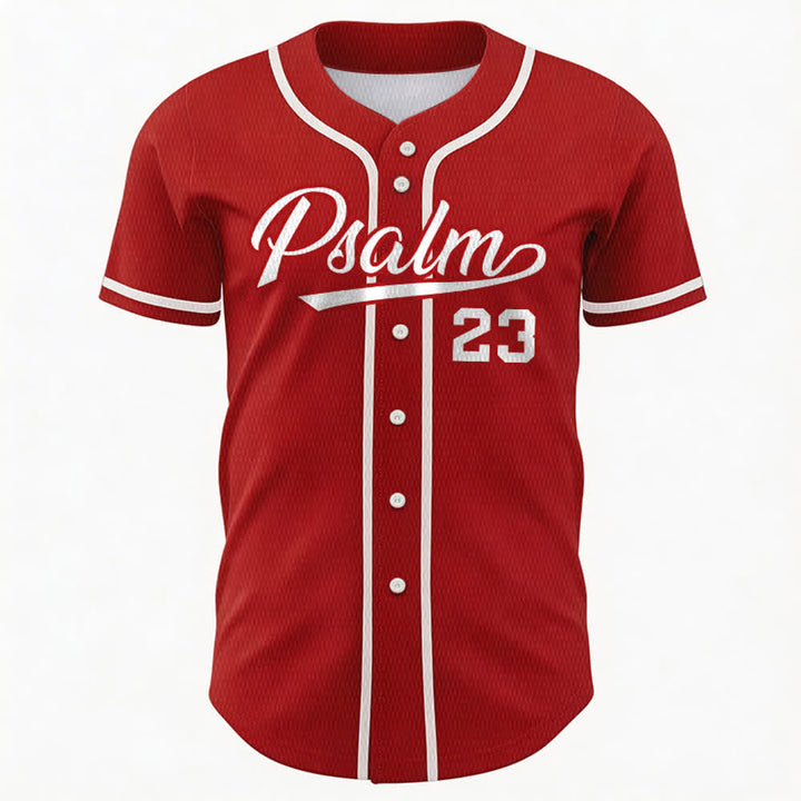 Maglia da baseball unisex Christianartworkshop in stile retrò sportivo con il Salmo 23 - image 22