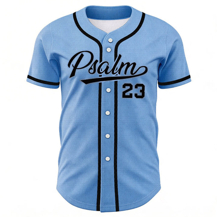 Maglia da baseball unisex Christianartworkshop in stile retrò sportivo con il Salmo 23 - image 36
