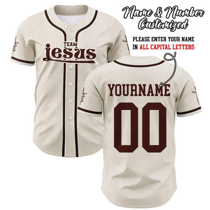 Christianartworkshop Maglia da baseball unisex personalizzata con nome e numero personalizzati per la squadra di Gesù in grassetto - Albicocca - 5XL - Nome & Numero personalizzati - image 50