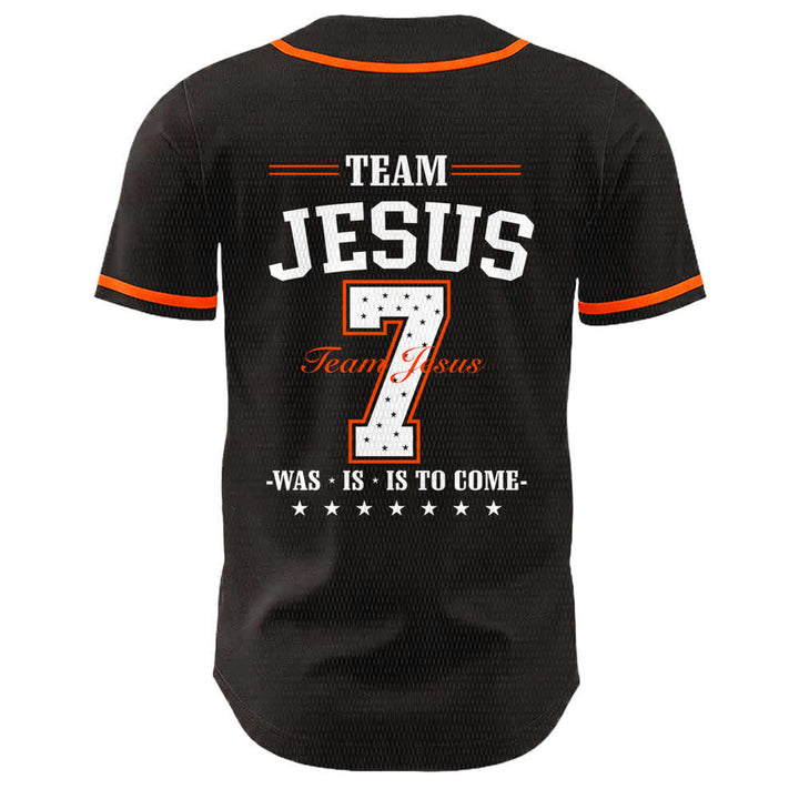 Christianartworkshop Maglia da baseball unisex Team Jesus Number 7 Was Is Is To Come - image 16